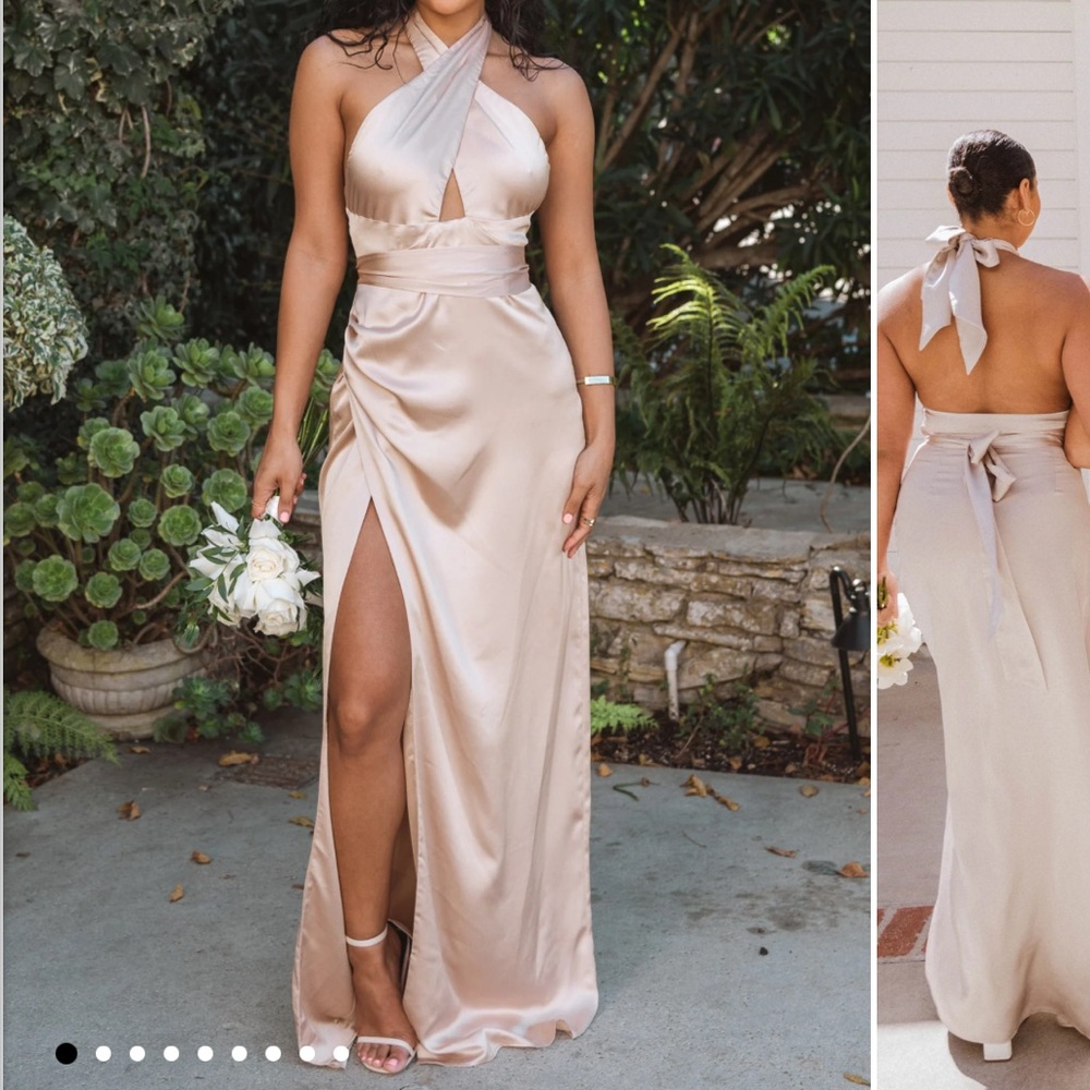 Show me your mumu bridesmaid dress - champagne luxe